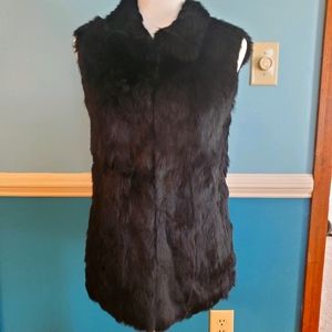 Michael Kors Rabbit fur vest size xs
